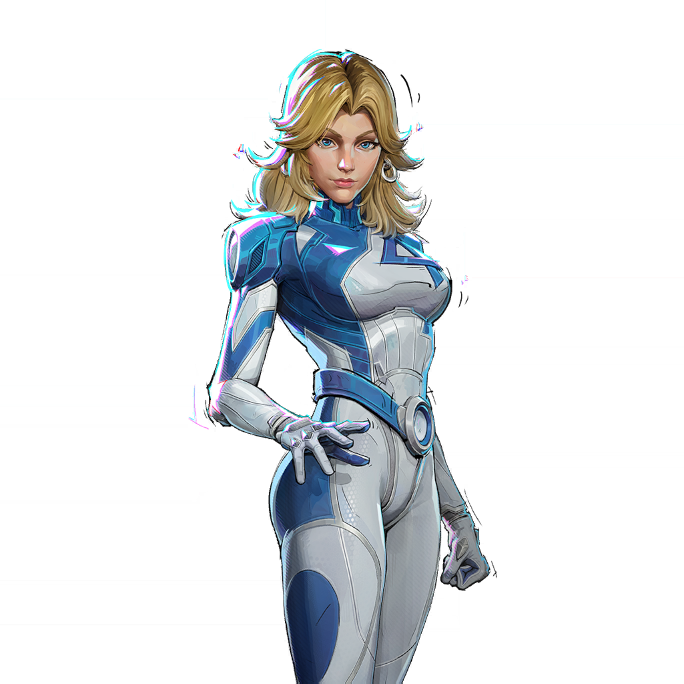 Invisible Woman portrait in Marvel Rivals