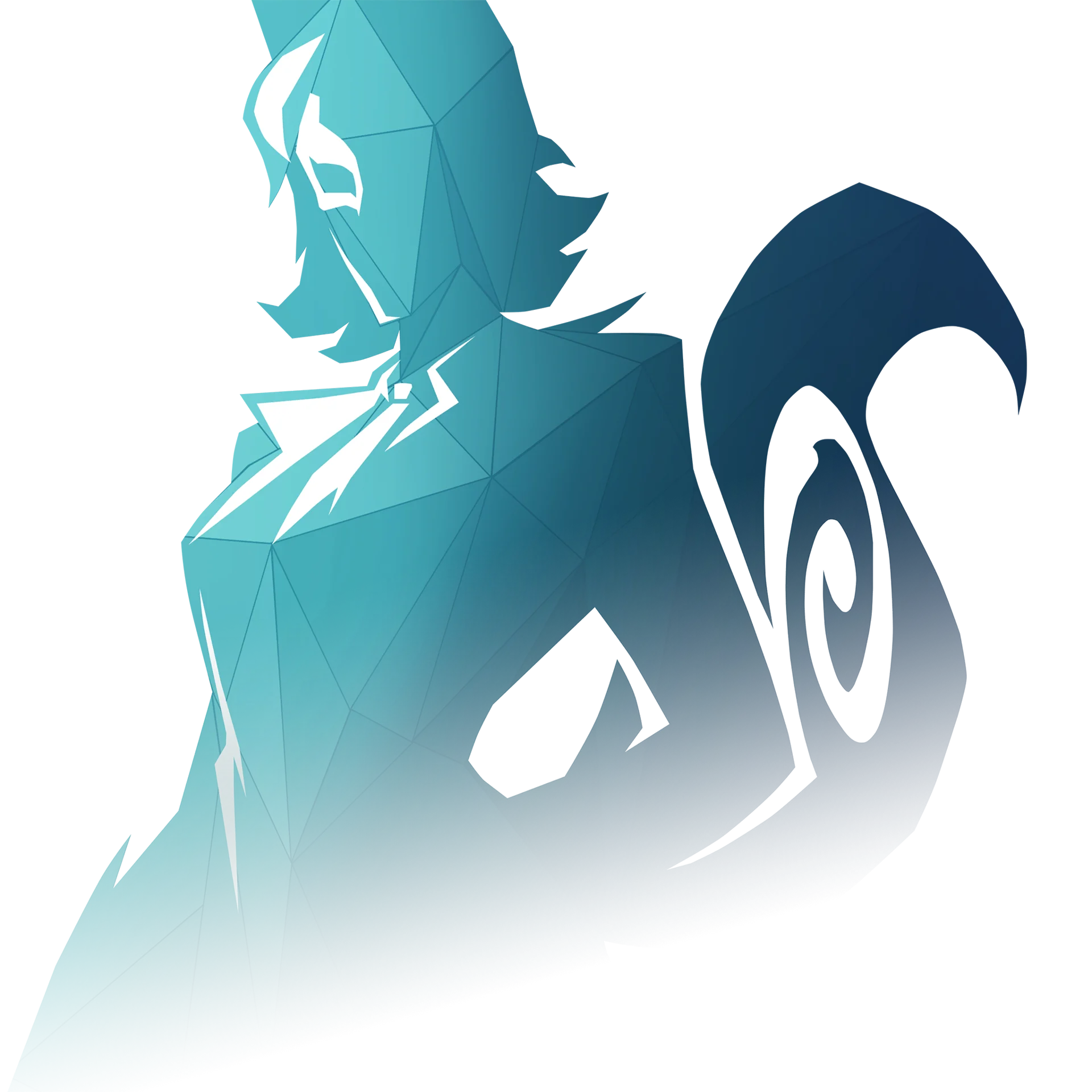 Silhouette of White Fox